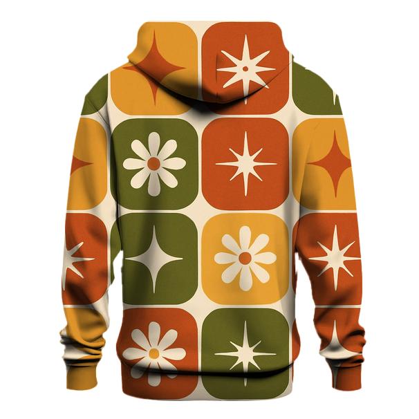 Seventies Kitchen Tile Starburst Grid hoodie styles