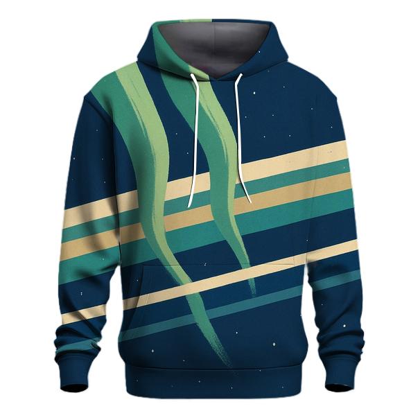 Aurora Curtain Ring Plane printed hoodies