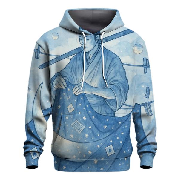 Lunar Laundry Day Samurai printed hoodies