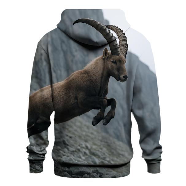 Scree Leap Alpine Ibex hoodie styles