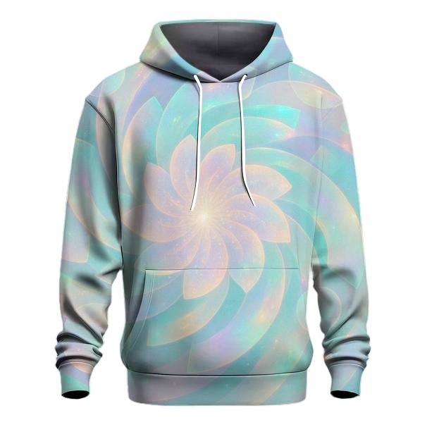 Pastel Opal Bloom Vortex zip-up hoodies