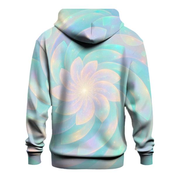 Pastel Opal Bloom Vortex zip-up hoodies