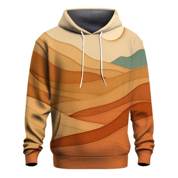 Desert Wind Paper Cut Layers premium hoodies