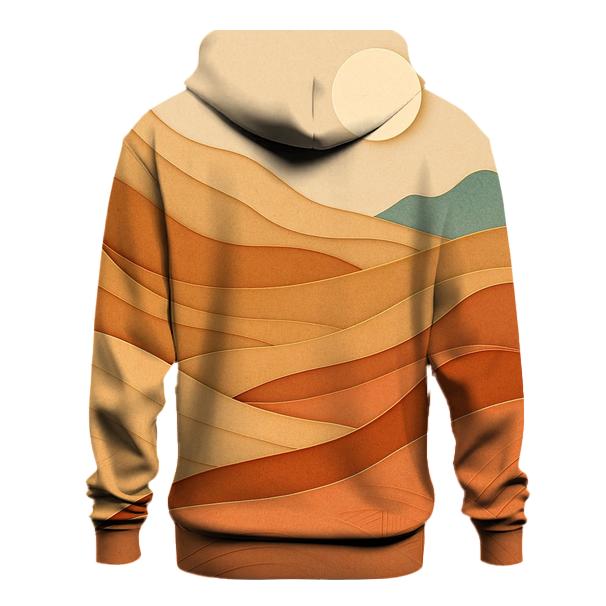 Desert Wind Paper Cut Layers premium hoodies