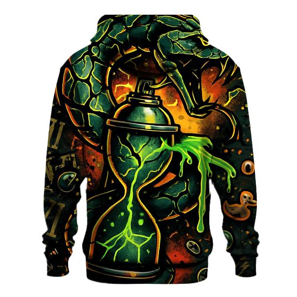 Shattered Hourglass Street Serpent printed hoodies