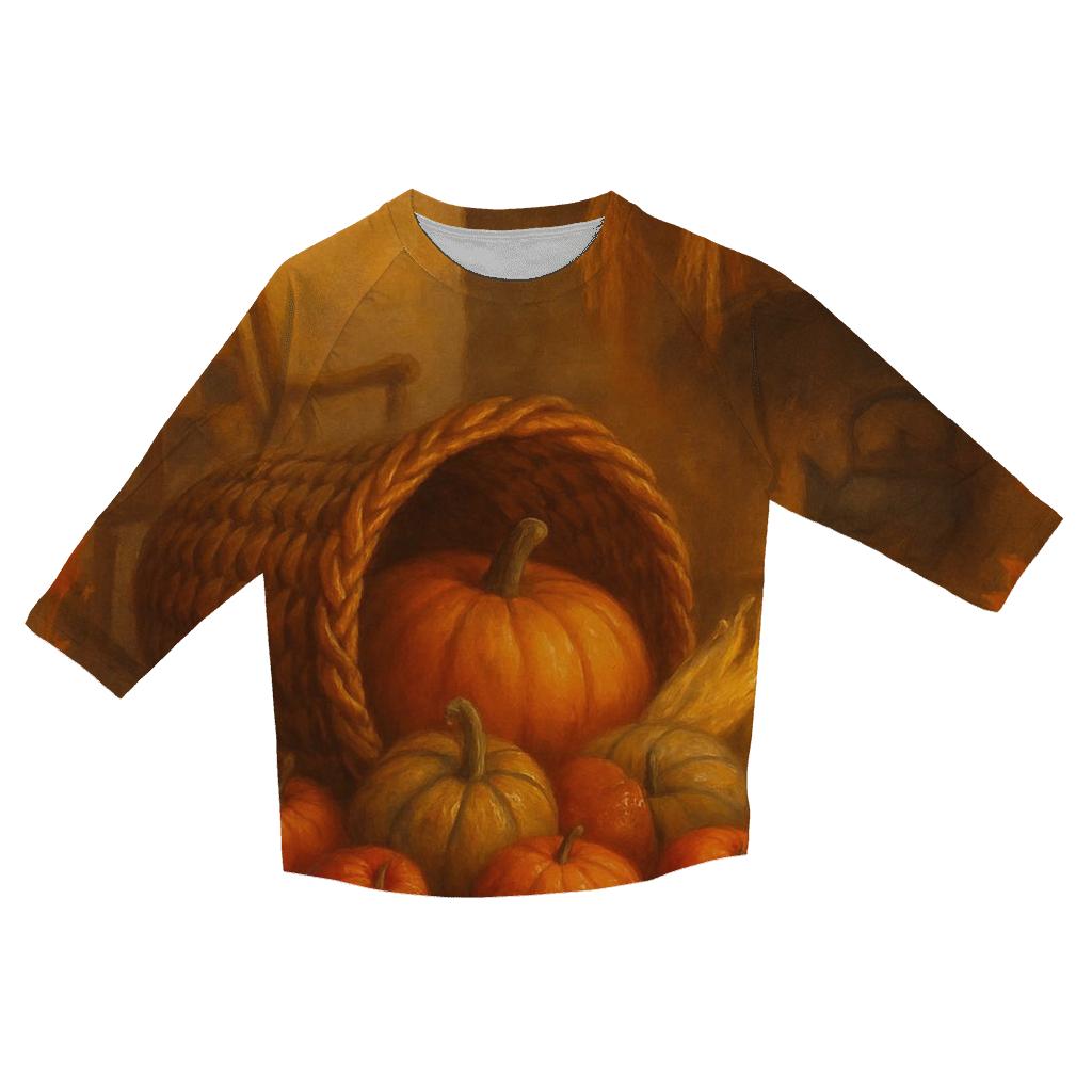 Candlelit Cornucopia Hearth stylish quarter sleeve tops