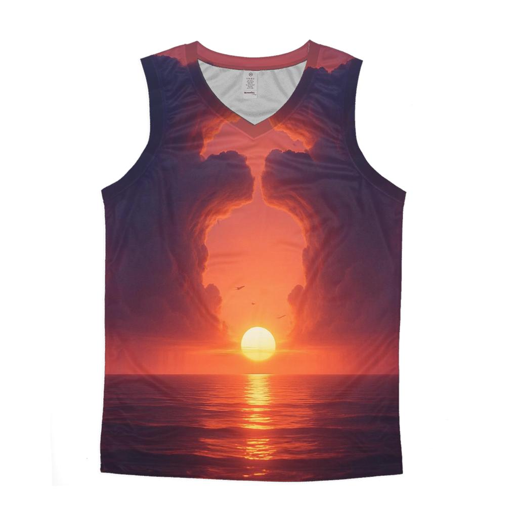 Cathedral Clouds At The Horizon Line casual summer tank tops