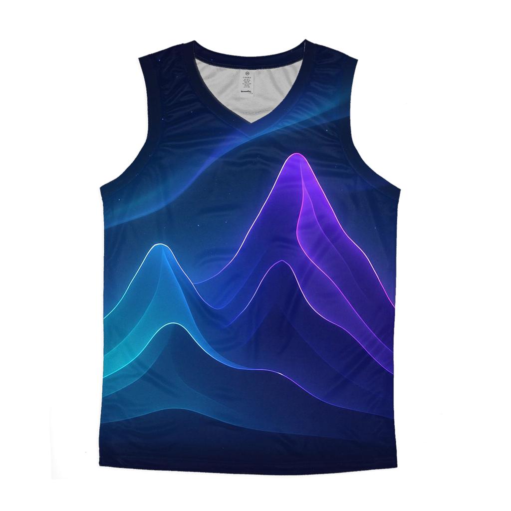 Aurora Atlas Peaks graphic print tank tops