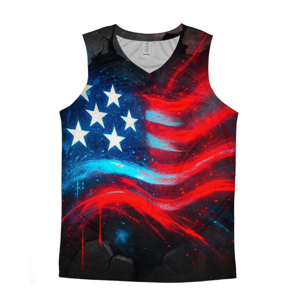 Neon Alley Stars And Stripes Breakthrough custom tank tops