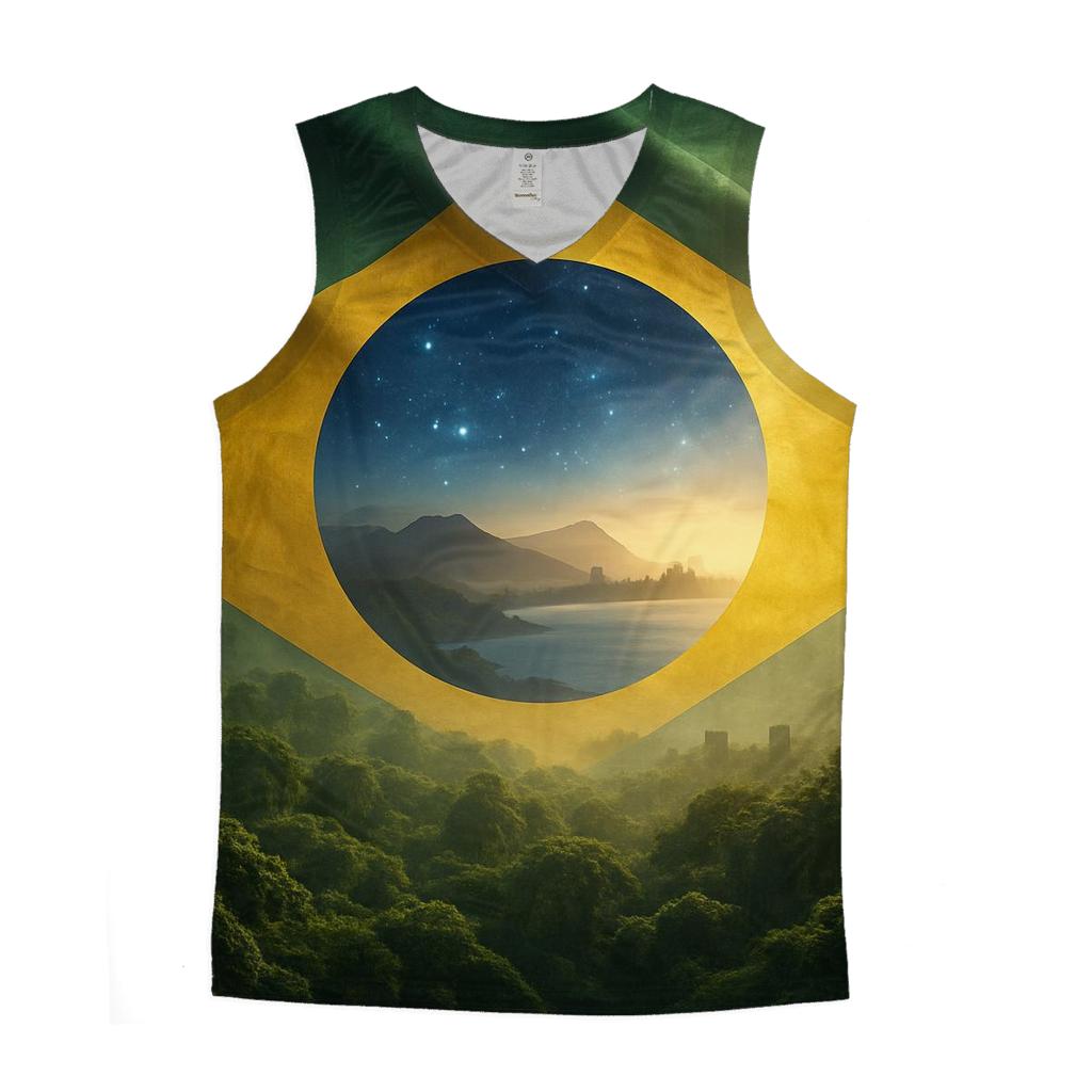 Emerald Horizon Brazil cotton sleeveless tops
