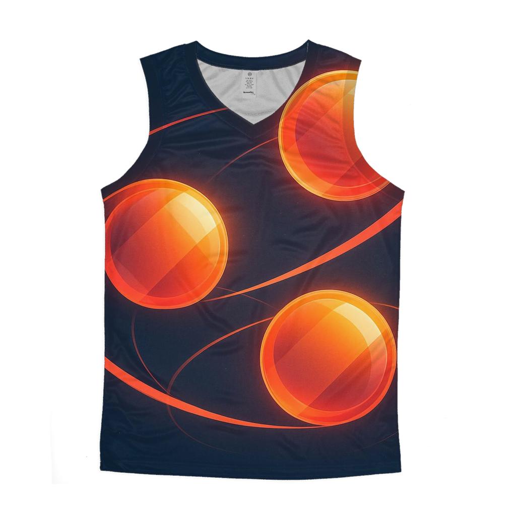 Citrus Plasma Orbit personalized athletic tanks