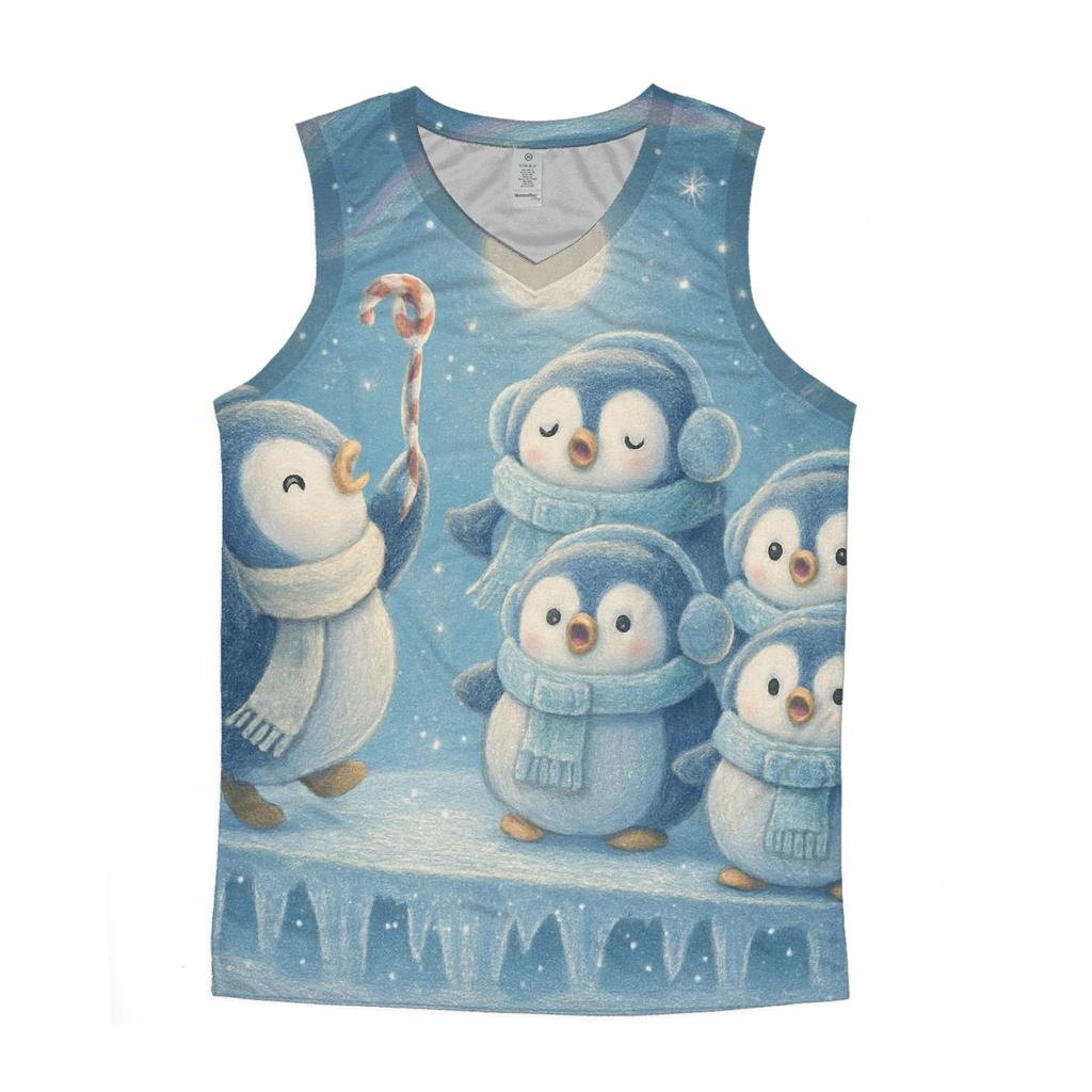 Penguin Choir On Icicle Stage stylish racerback tanks