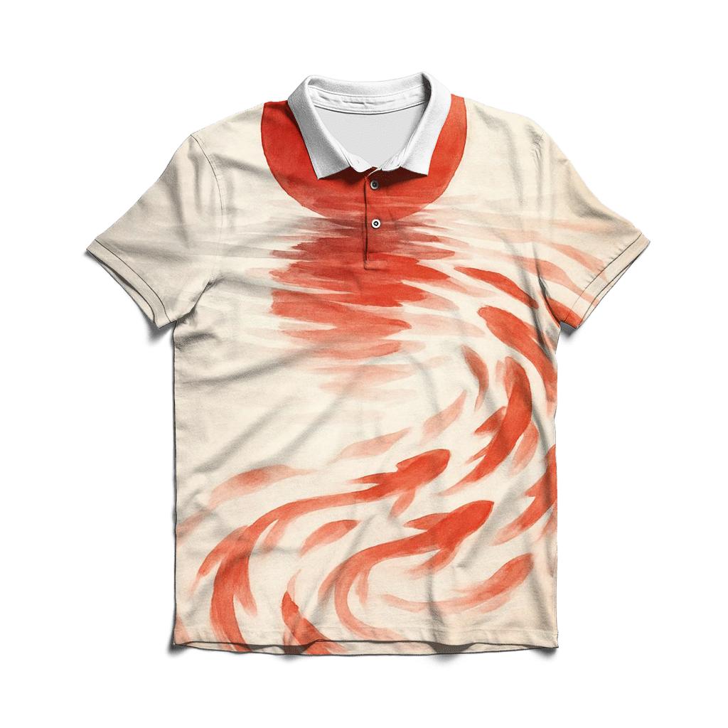 Liquid Sun Disc Japan designer slim fit polos