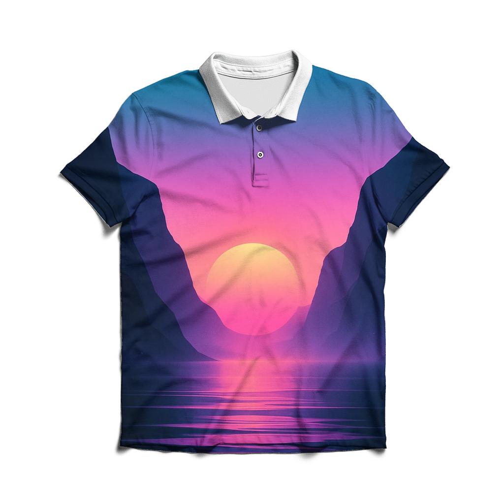 Neon Fjord Sundown Drift casual sports polo shirts