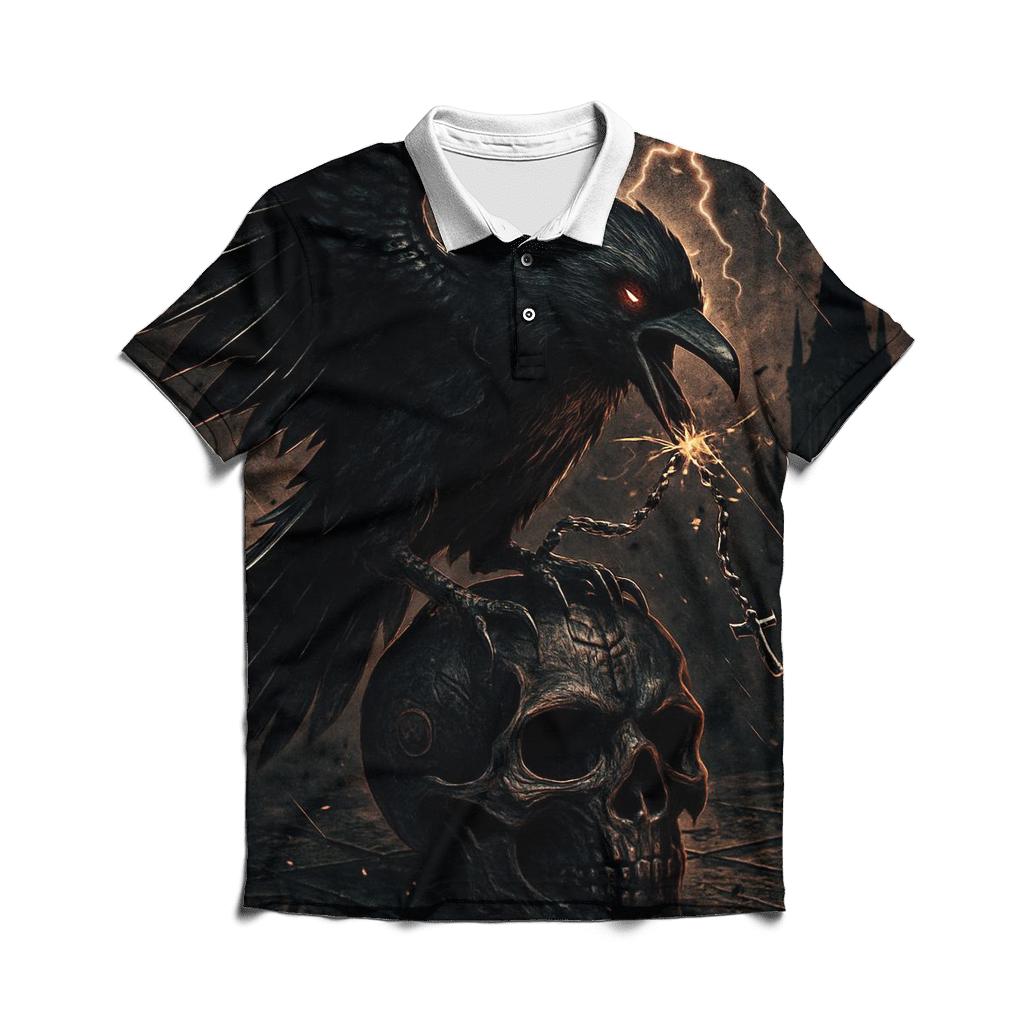 Raven Of The Copper Bone Relic premium cotton polo shirts