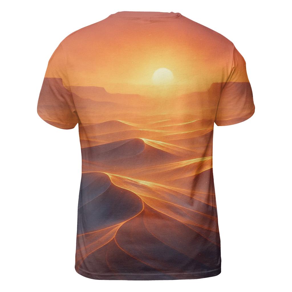 Saffron Mirage Over Glass Dunes custom all-over print shirts