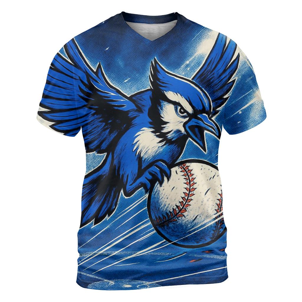 Diamond Storm Blue Jays Clash vibrant all-over design tees