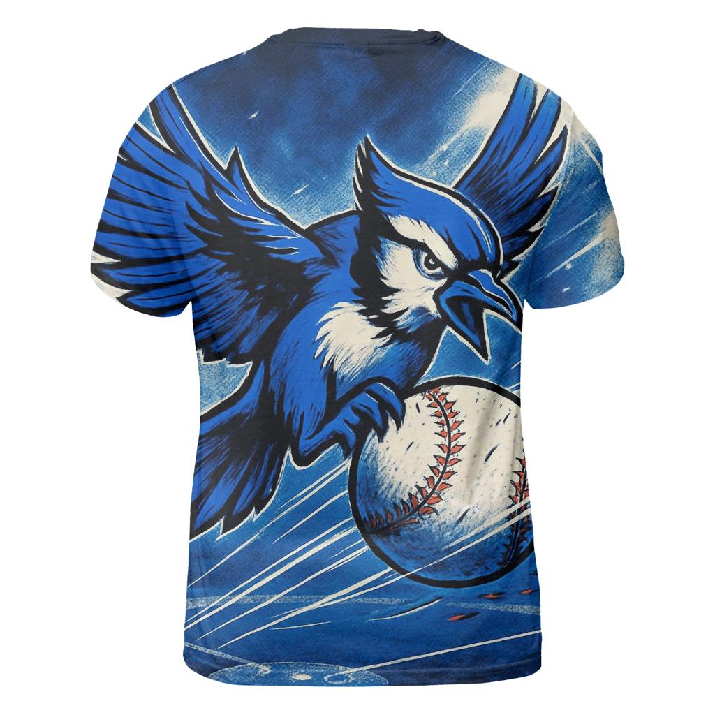 Diamond Storm Blue Jays Clash vibrant all-over design tees