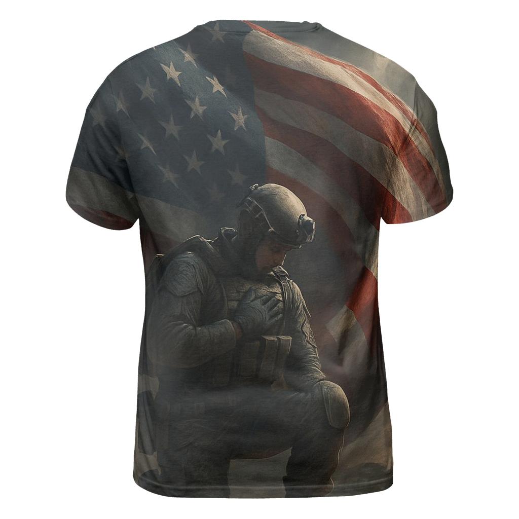 Oath Above The Stormlit Flag trendy printed shirt styles