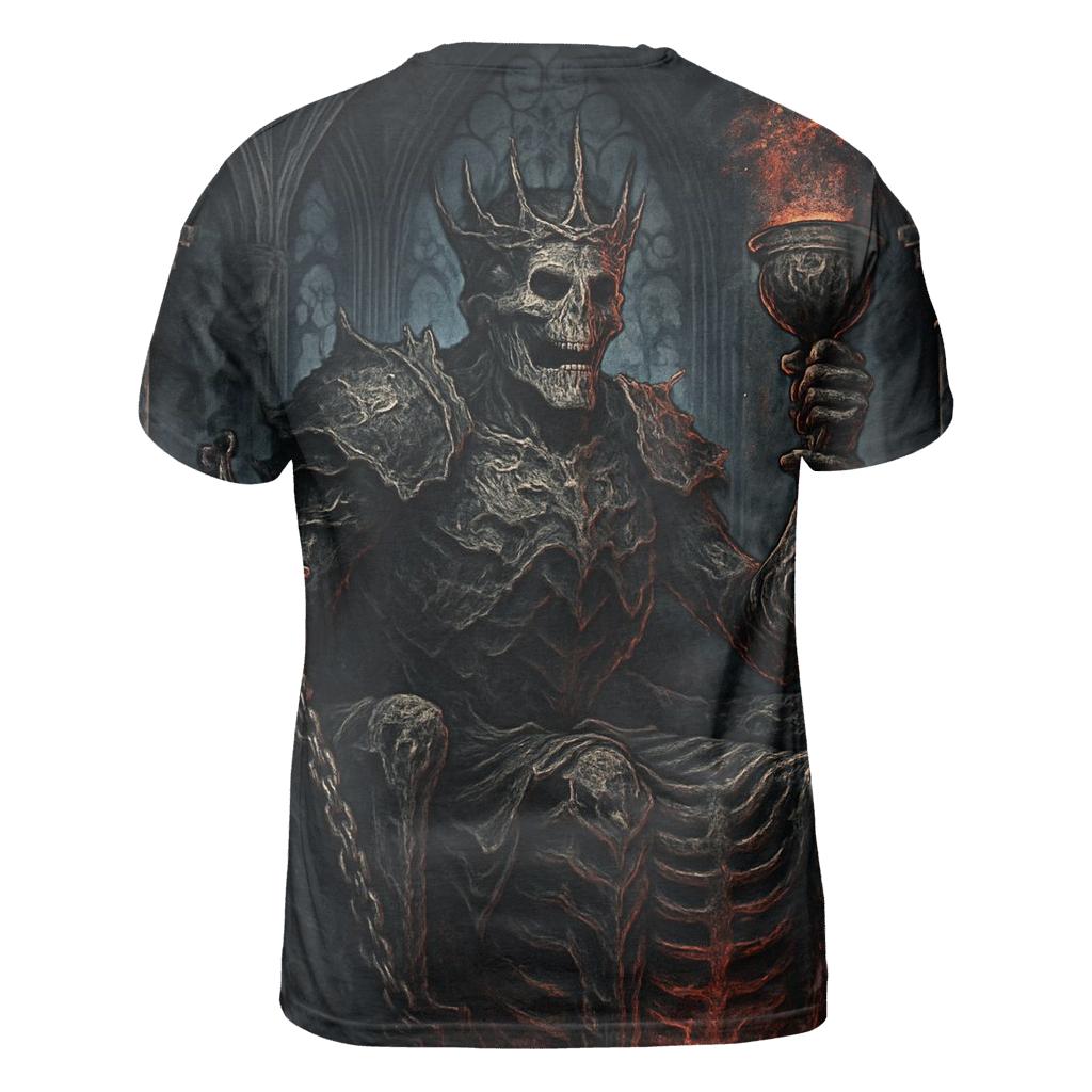 Throne Of The Ashen Skeleton King trendy printed shirt styles