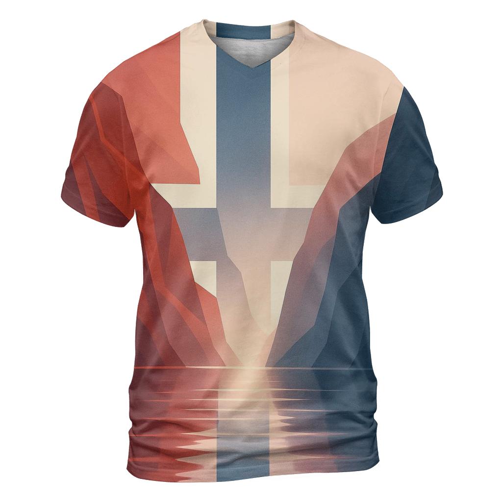 Aurora Geometry Norway custom all-over print shirts