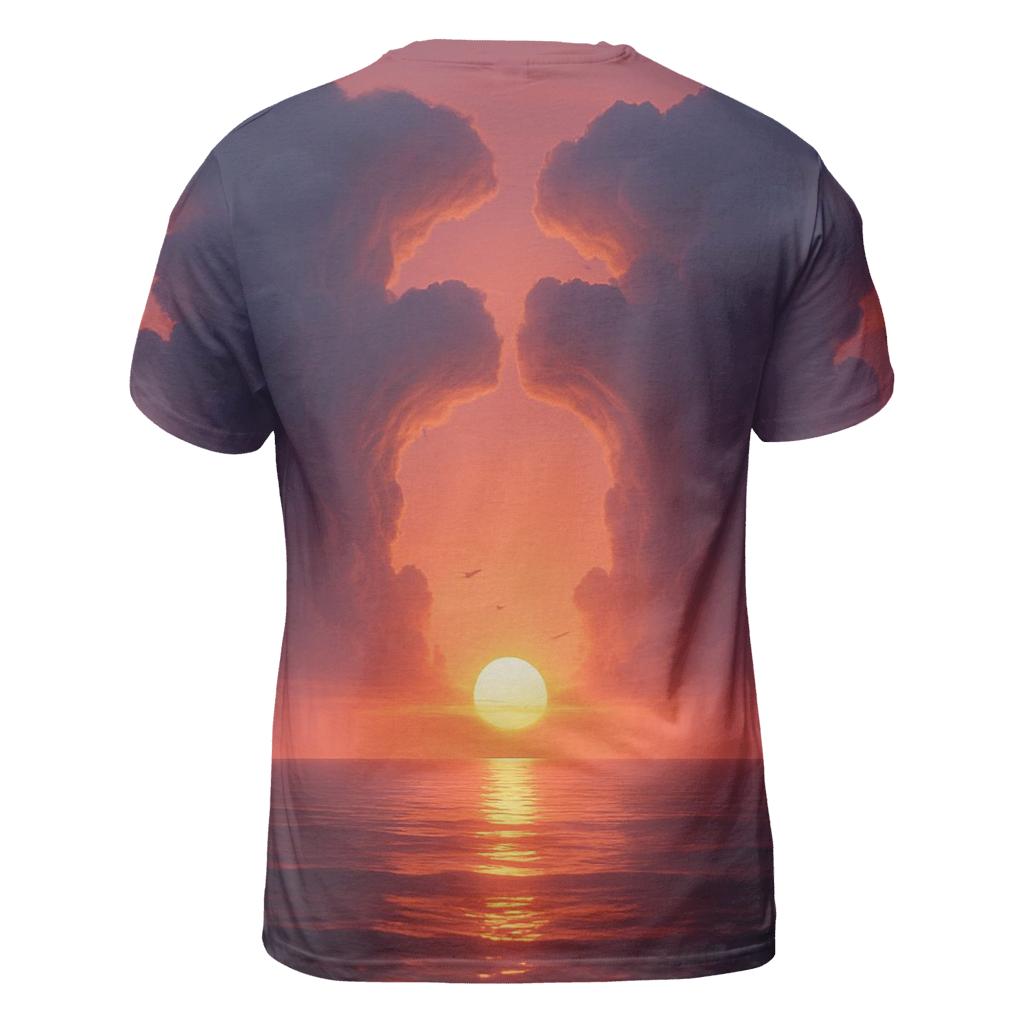 Cathedral Clouds At The Horizon Line trendy printed shirt styles
