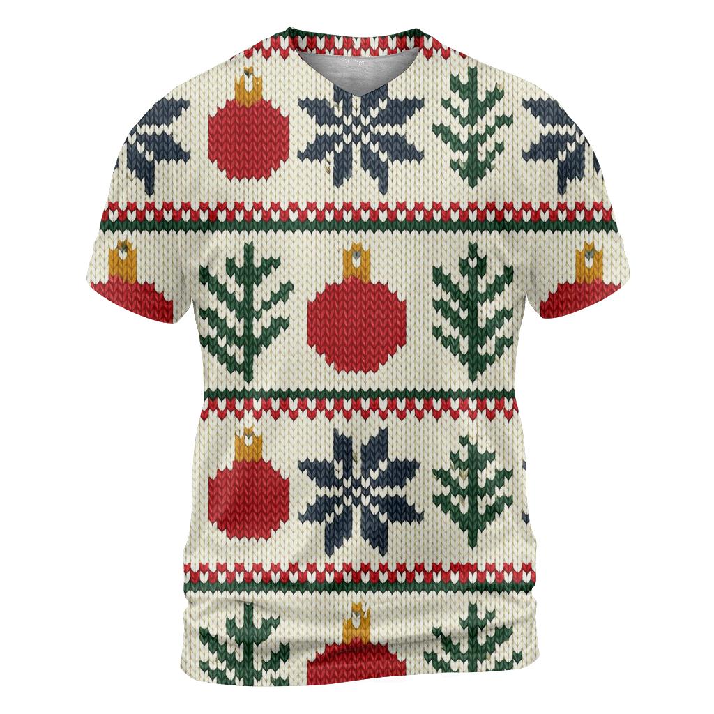 Nordic Snowflake And Ornament Fair Isle Grid On Cream White Background designer pattern shirts