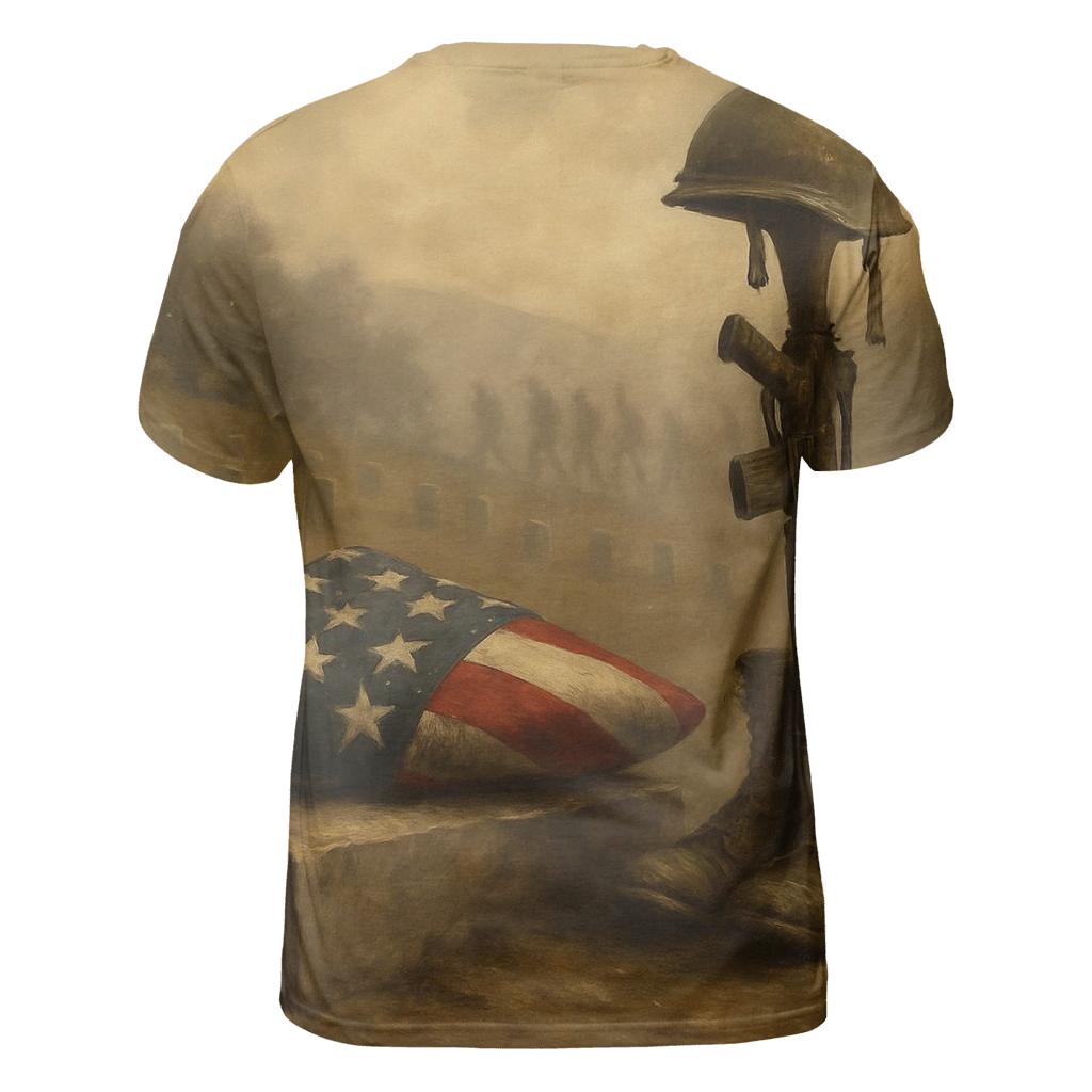 Memorial Fold And Silent Guardian creative print fashion shirts