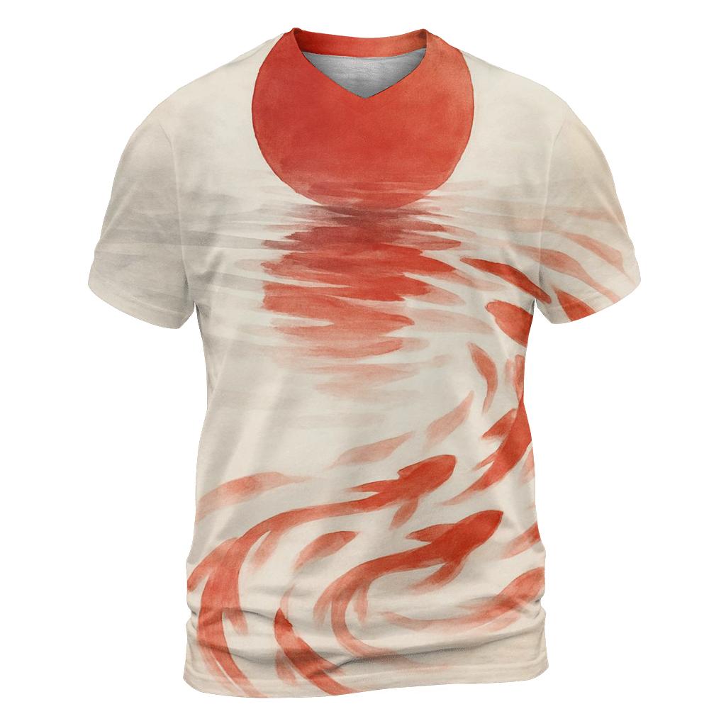 Liquid Sun Disc Japan custom all-over print shirts