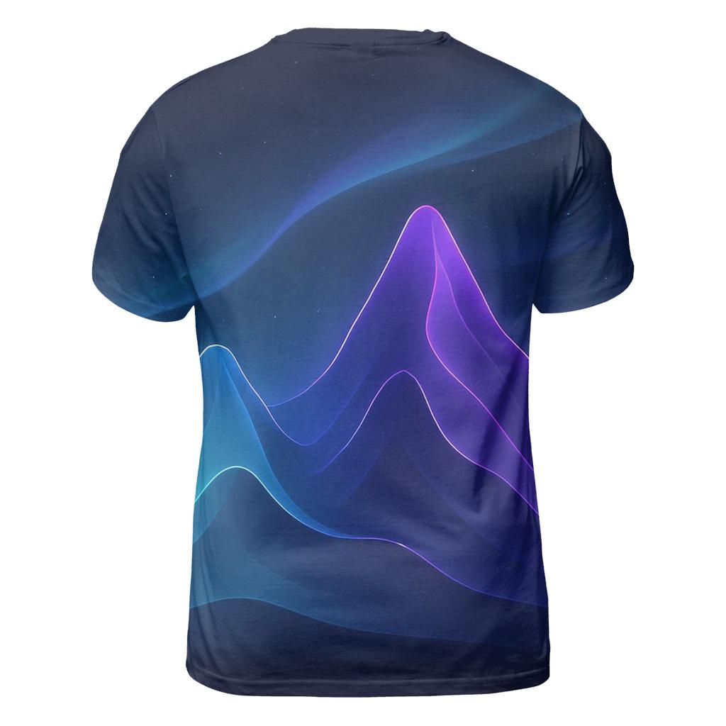 Aurora Atlas Peaks creative print fashion shirts