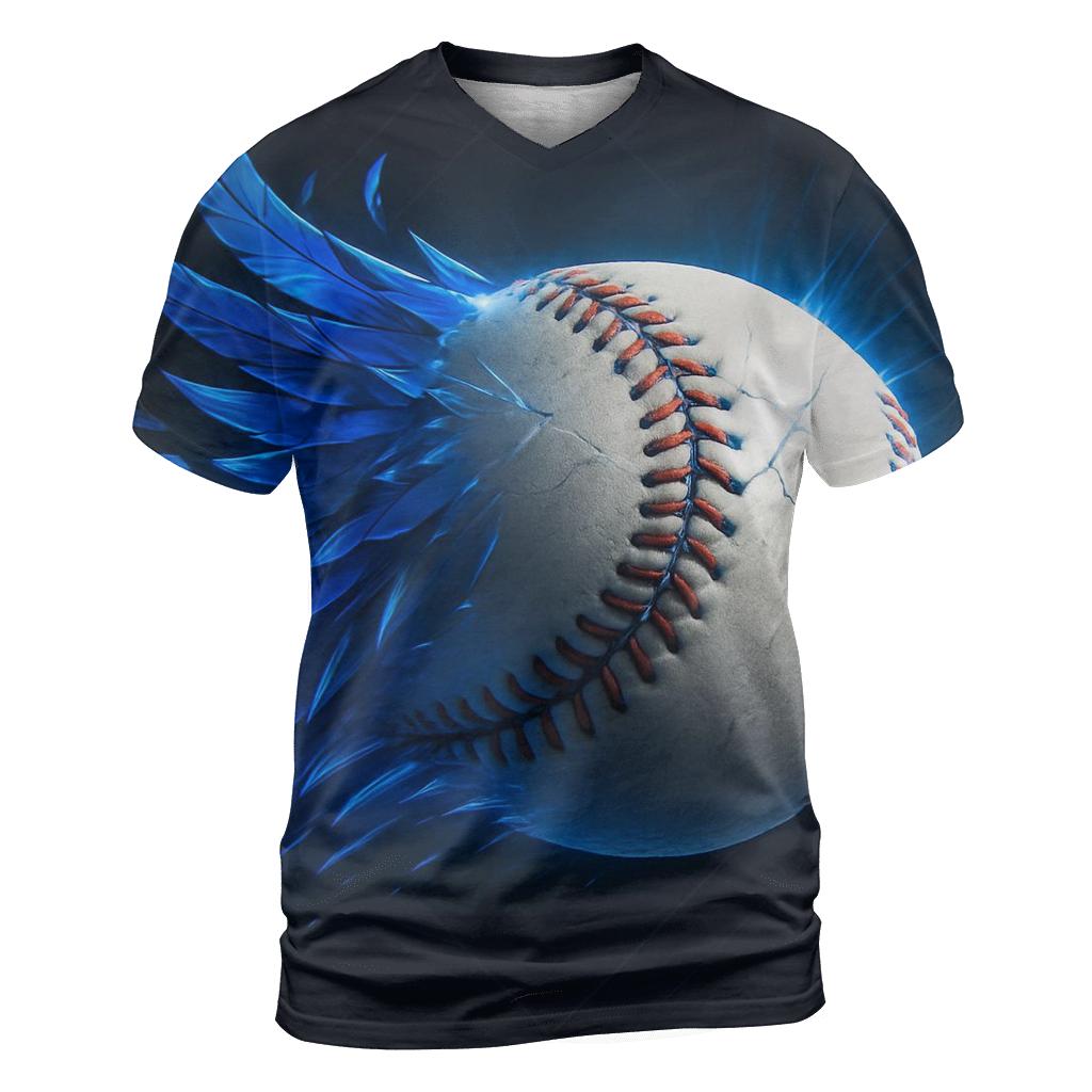 Featherbreak Blue Jays Fastball artistic all-over print tops