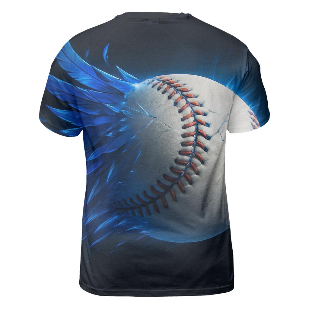 Featherbreak Blue Jays Fastball artistic all-over print tops