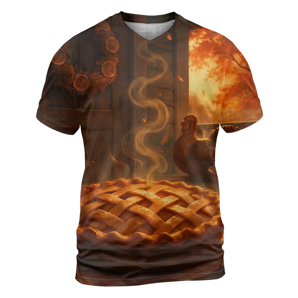 Golden Hour Porch Pie Cooling designer pattern shirts