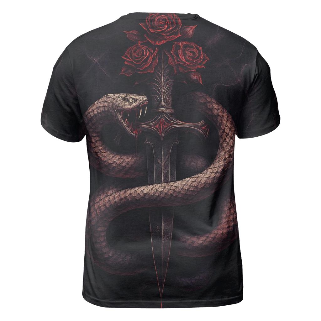 Serpent Dagger Covenant In Black Velvet Smoke artistic all-over print tops
