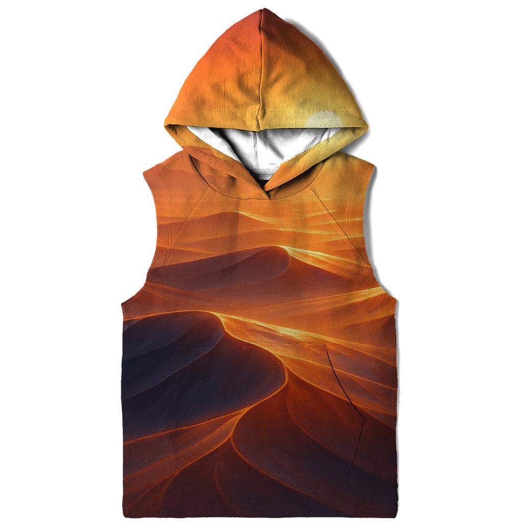 Saffron Mirage Over Glass Dunes lightweight hoodies