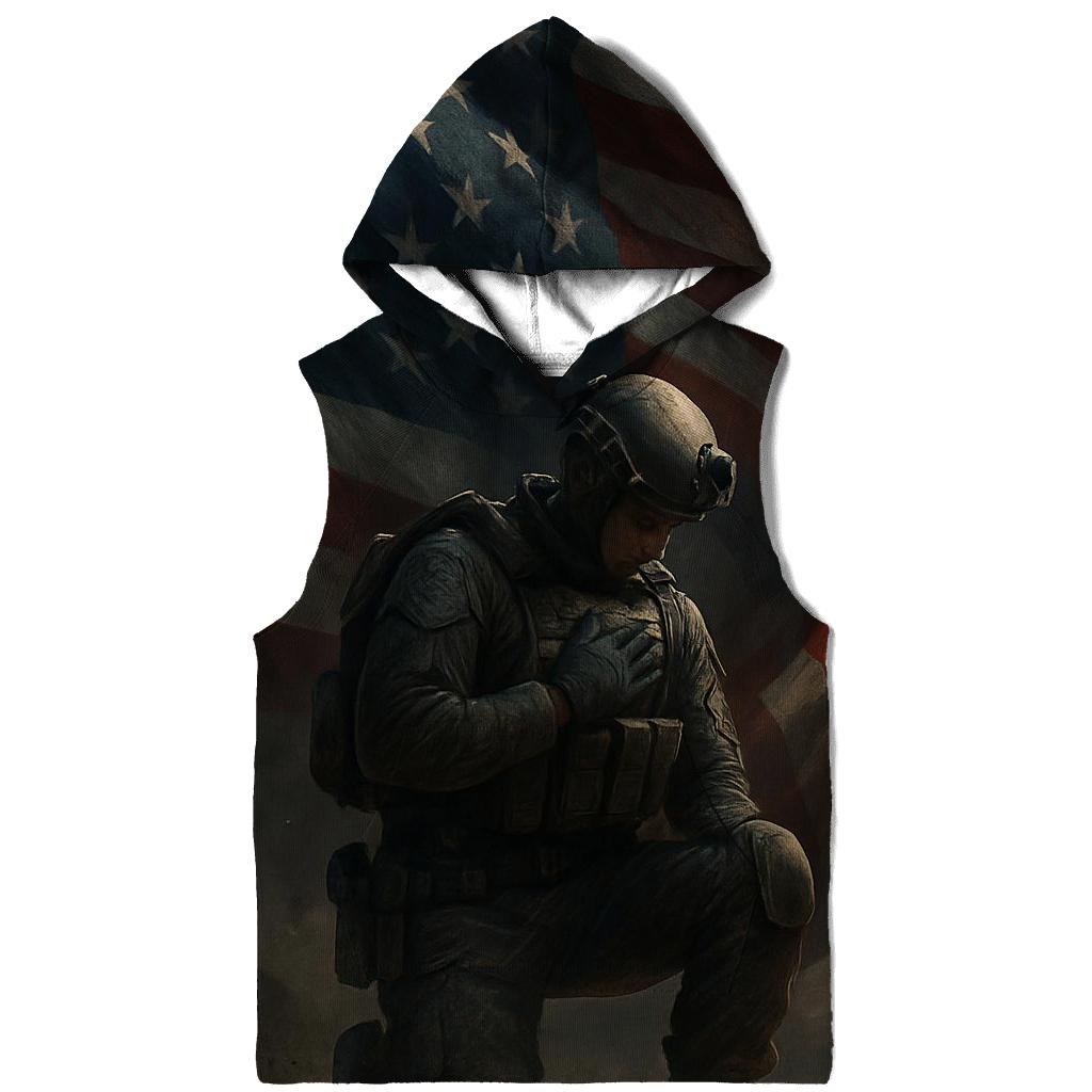 Oath Above The Stormlit Flag embroidered hoodies