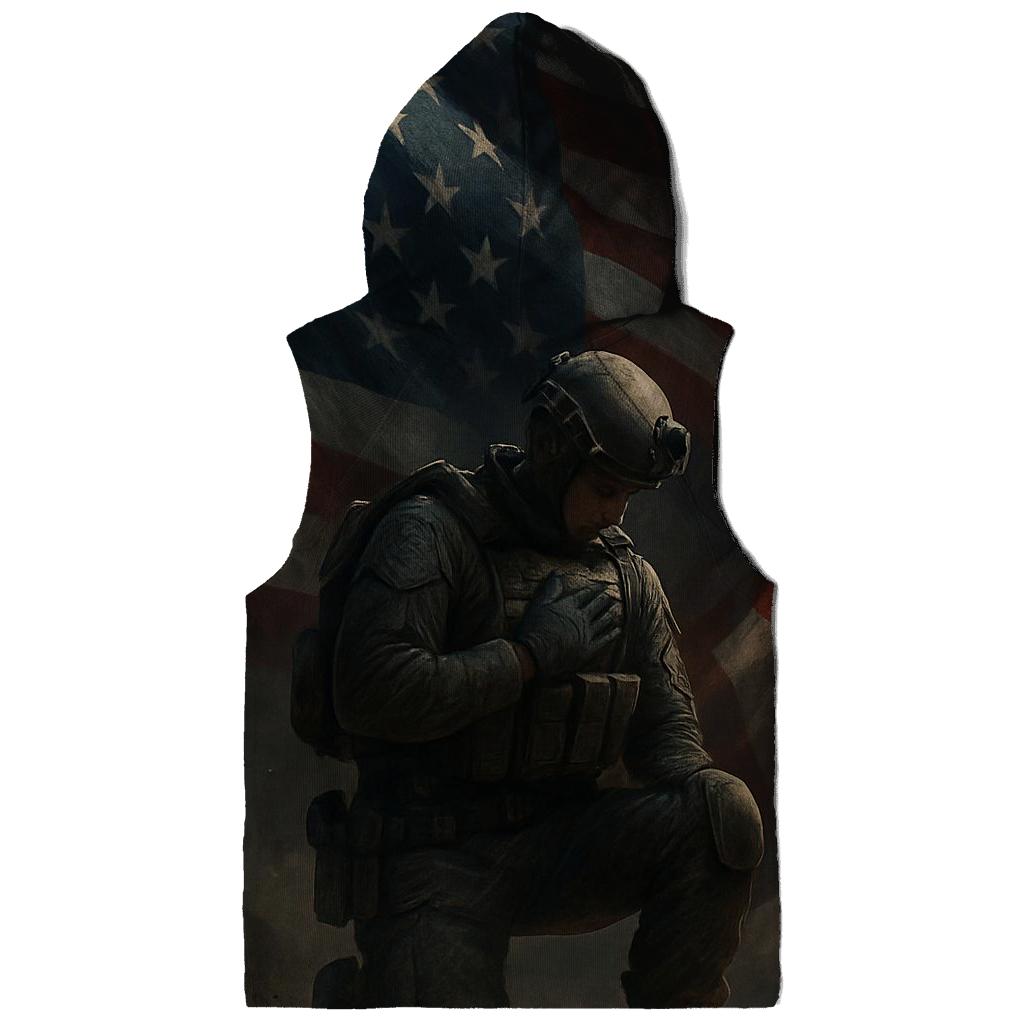 Oath Above The Stormlit Flag embroidered hoodies