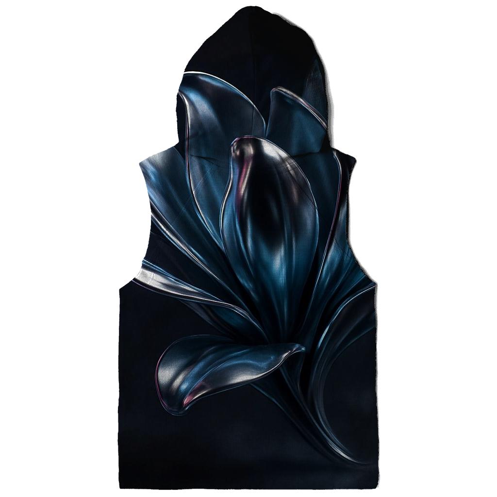 Chrome Bloom Nebula Sculpture premium hoodies