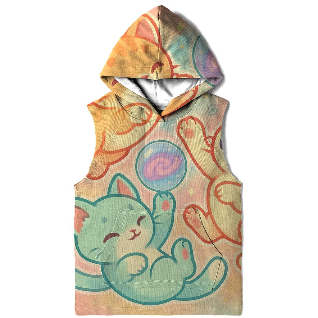 Candy Cloud Kittens In Bubble Orbit custom hoodies