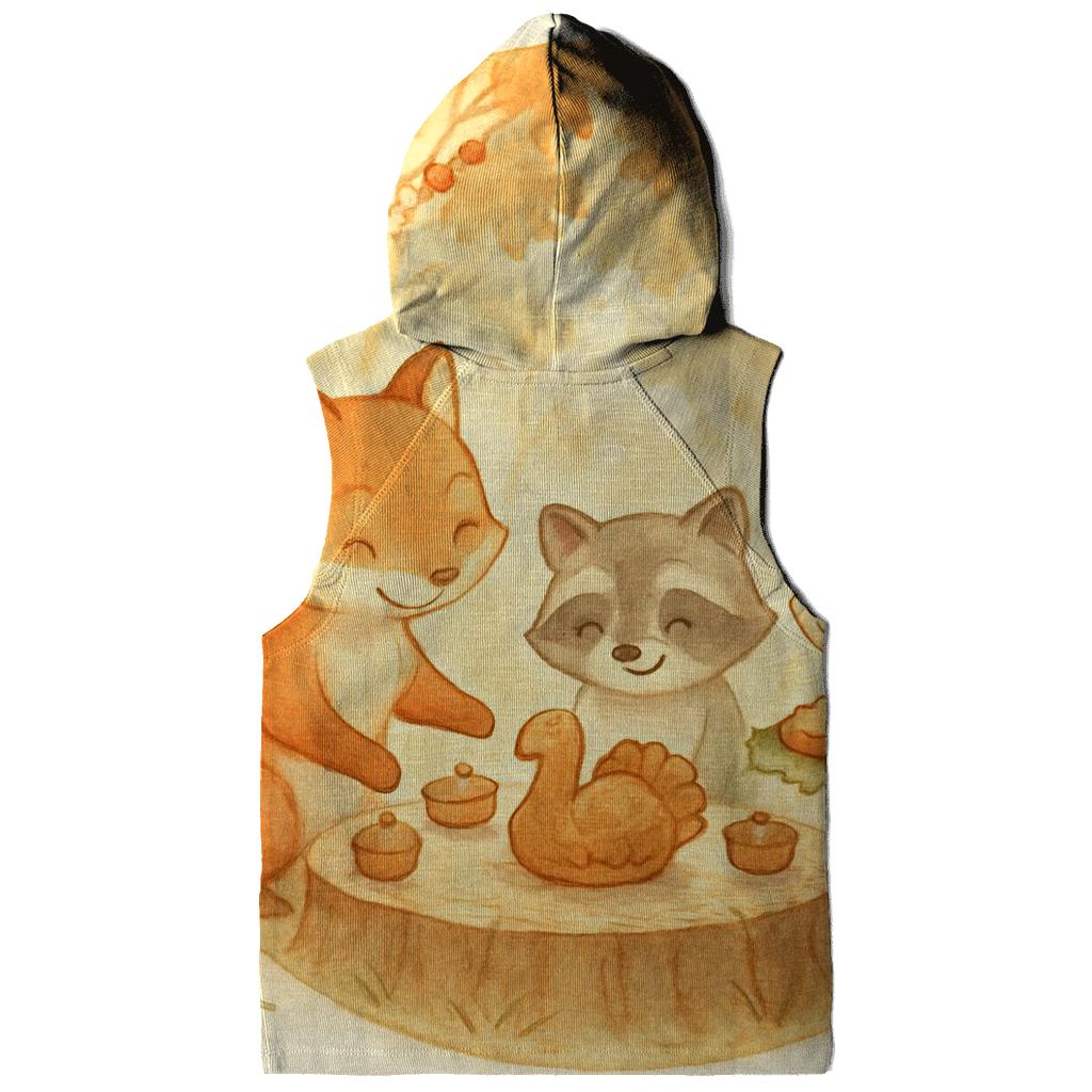 Autumn Wildlife Feast Circle hoodies fashion