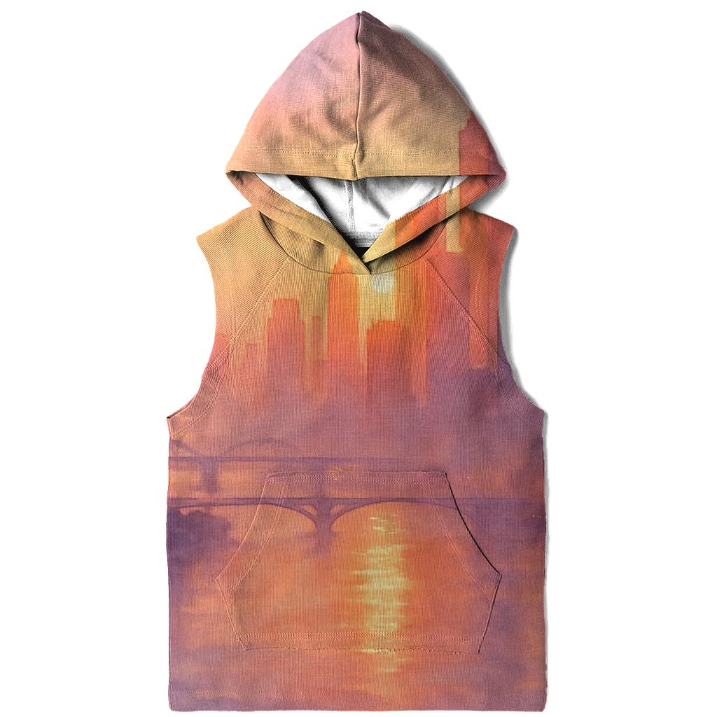 Orchid Skyline Afterglow River premium hoodies