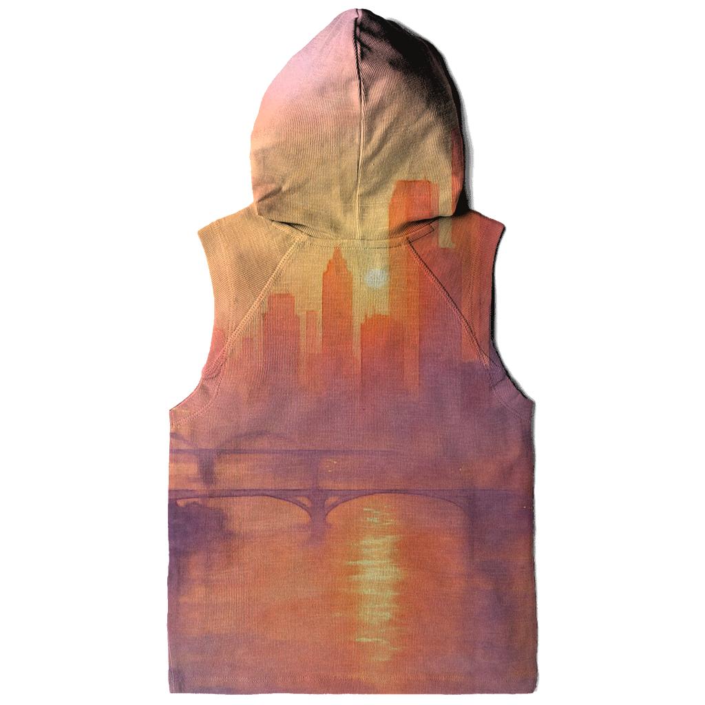 Orchid Skyline Afterglow River premium hoodies
