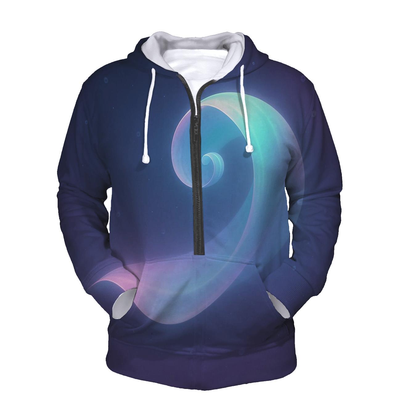 Prismatic Tidal Ribbon custom hoodies