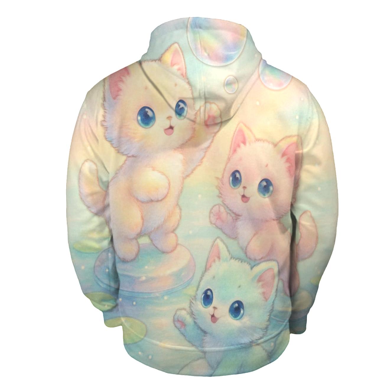 Crystal Lagoon Kittens Bubble Dance premium hoodies