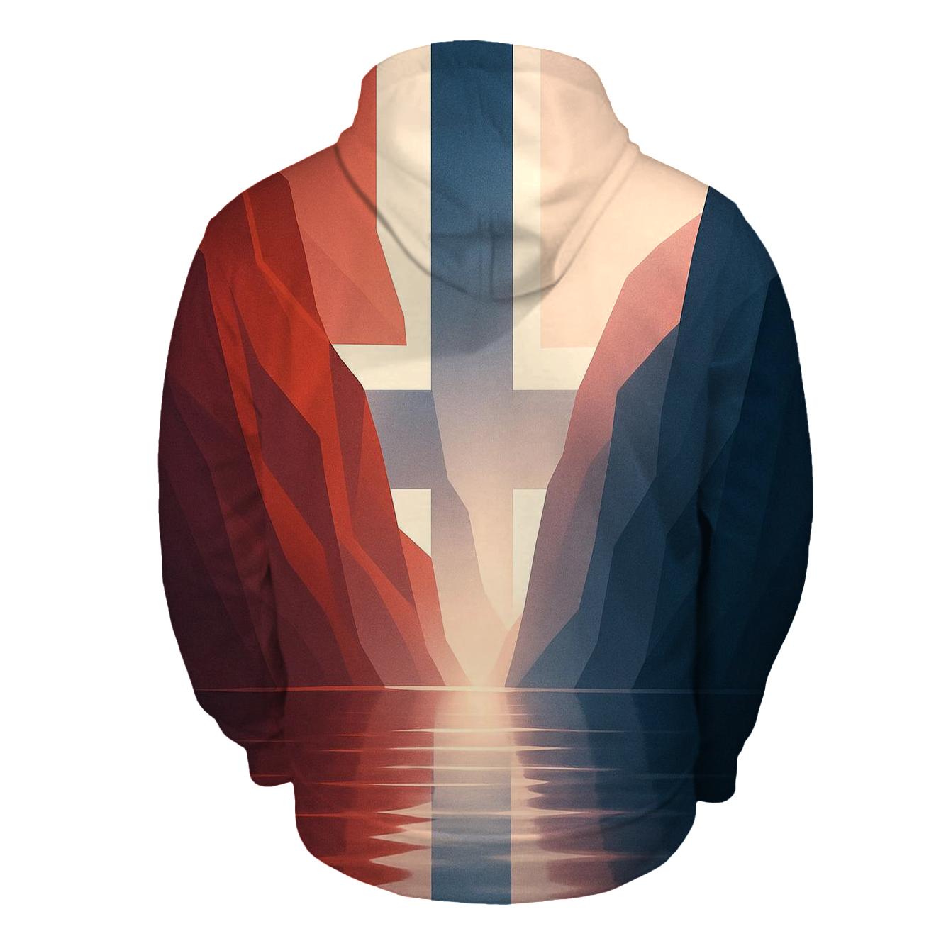 Aurora Geometry Norway custom hoodies