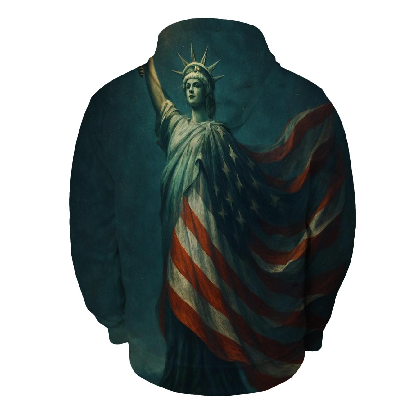 Liberty Lantern In Midnight Harbor premium hoodies