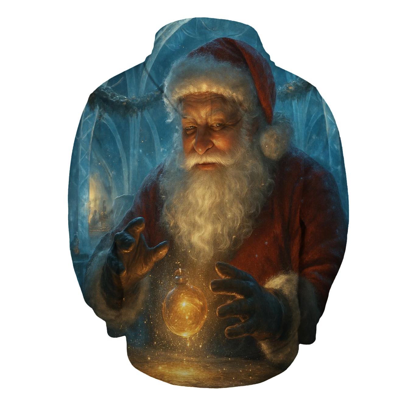 Crystal Workshop Santa And The Stardust Toy Forge zip-up hoodies