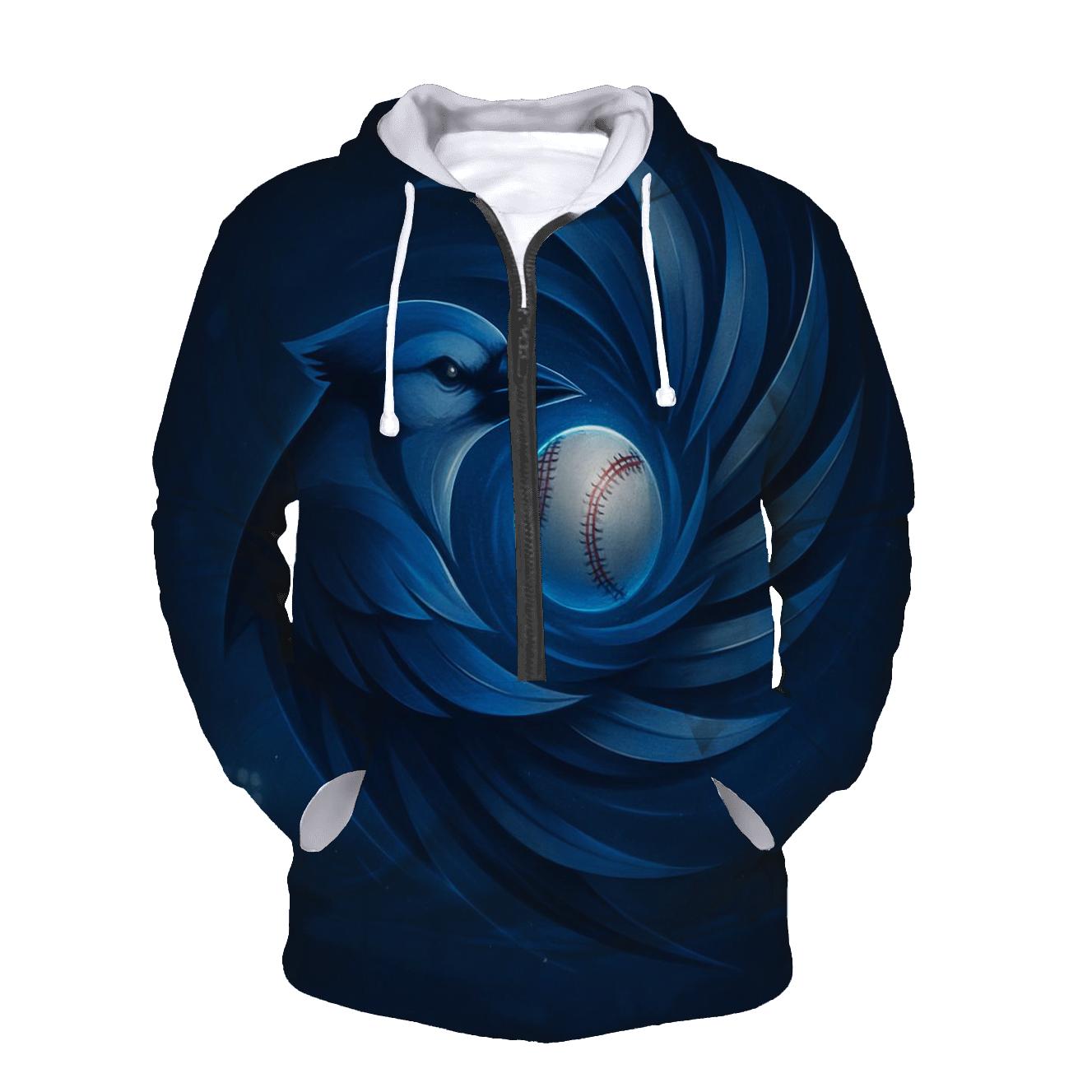 Midnight Pinwheel With Blue Jays Flight custom hoodies