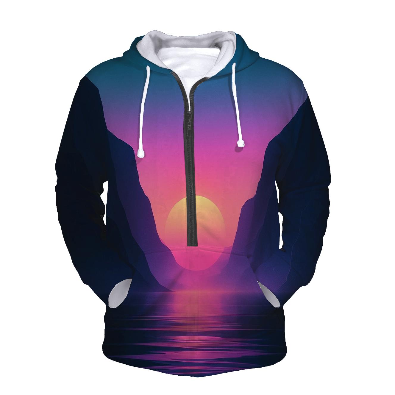 Neon Fjord Sundown Drift heavyweight hoodies