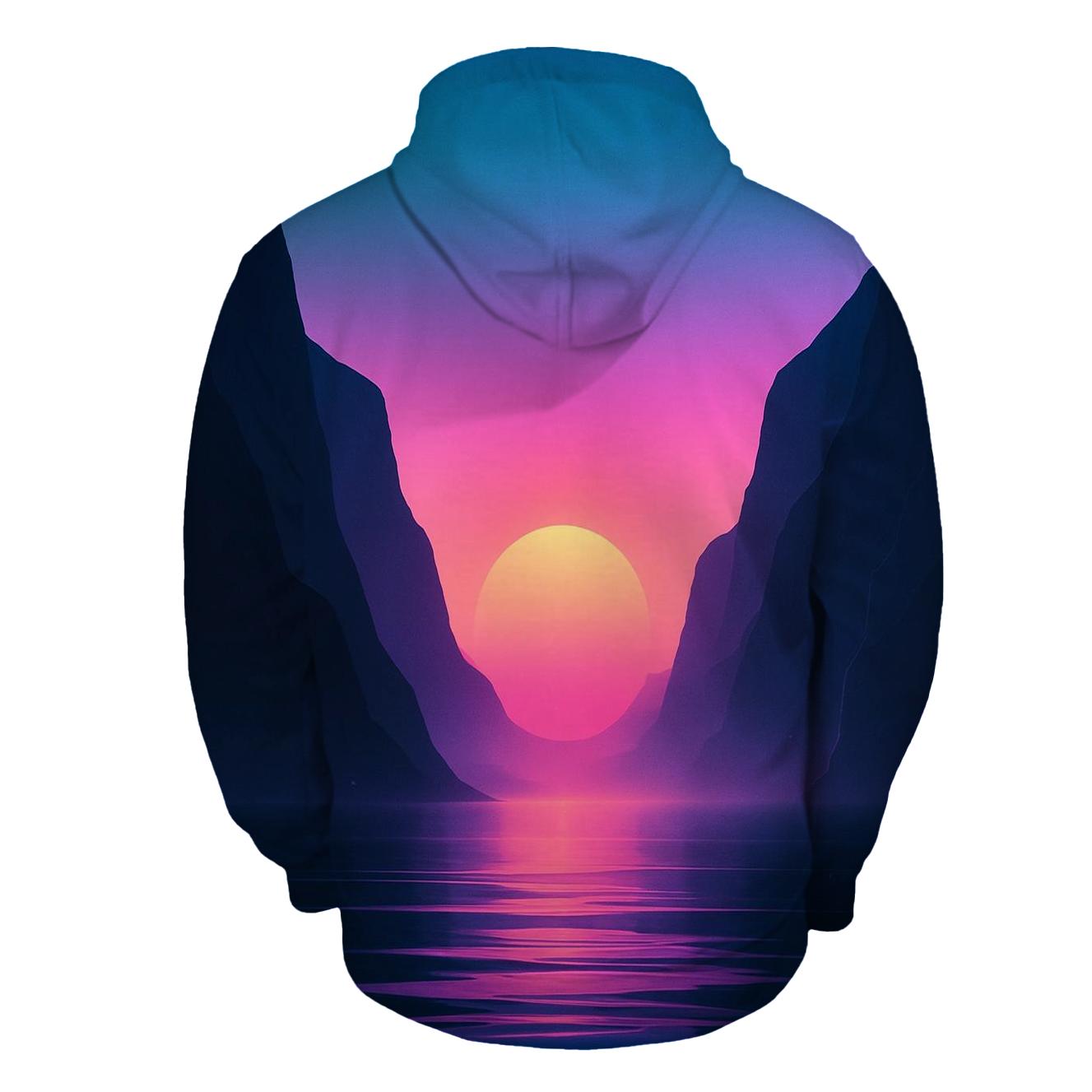 Neon Fjord Sundown Drift heavyweight hoodies